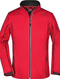JN Dámská softshell bunda s odepínacími rukávy 02. red/black model 22529800 - Daiber