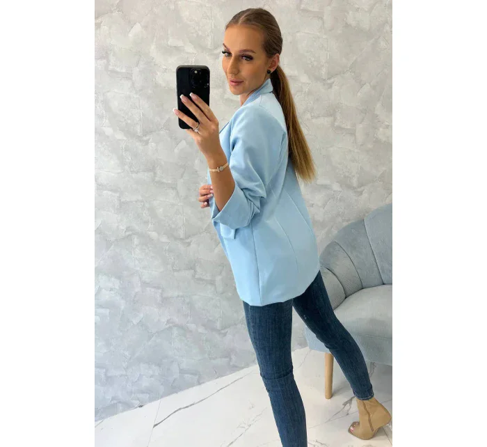 Sako s klopami elegantní modré