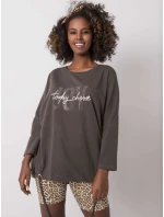 Blúzka RV BZ 6282.85P tmavá khaki