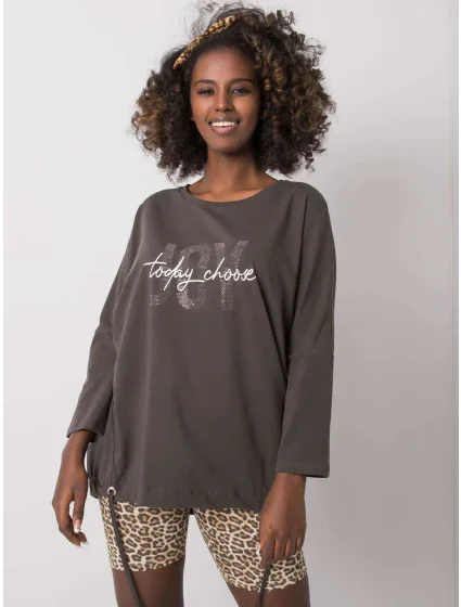 Blúzka RV BZ 6282.85P tmavá khaki