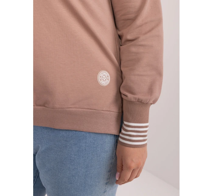 Bluzka RV BZ model 19755190 ciemny bezowy - FPrice Bluzka RV BZ model 19755190 ciemny bezowy - FPrice