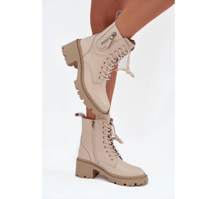 Dámske členkové topánky Vinceza so zateplením - béžové Dámske členkové topánky Vinceza so zateplením - béžové