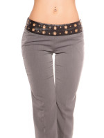 Sexy KouCla pants with studs and leatherlook