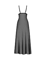 Svůdná noční košilka Vila Blanes Long Chemise černá - Obsessive