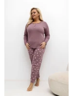 Pohodlné pyžamo pre plnoštíhly model 221185 Forever Pink