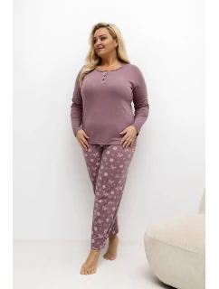 Pohodlné pyžamo pre plnoštíhly model 221185 Forever Pink