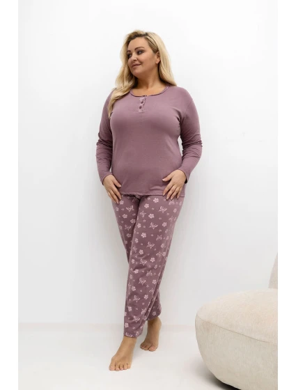 Pohodlné pyžamo pre plnoštíhly model 221185 Forever Pink