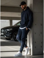 FashionStreet pánske tmavomodré tepláky UX2707 FashionStreet pánske tmavomodré tepláky UX2707