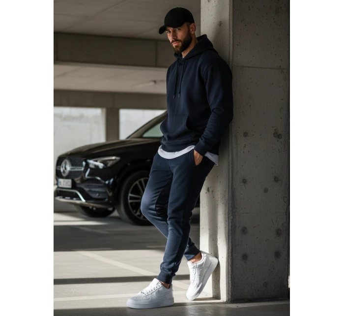 FashionStreet pánske tmavomodré tepláky UX2707 FashionStreet pánske tmavomodré tepláky UX2707