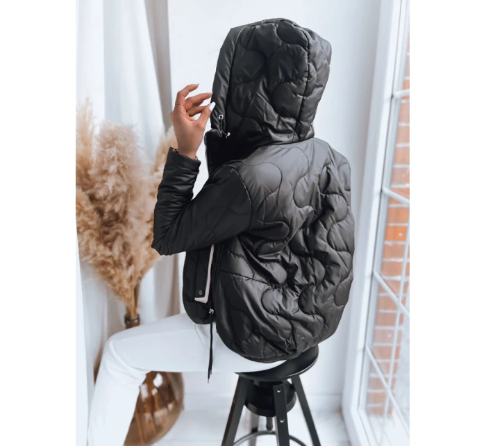 Dámska bunda FLUFFY black FashionStreet TY3586