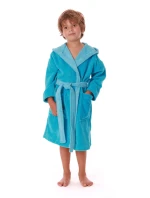 Detský župan Tampa duo s kapucňou 9159 tyrkysový - Vestis Detský župan Tampa duo s kapucňou 9159 tyrkysový - Vestis