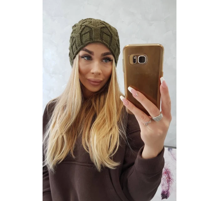 Fleecová čiapka Sonia K201 khaki