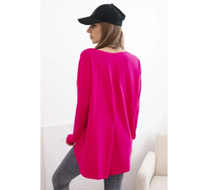 Dámska blúzka s orlom a fuchsiovou farbou Canyon