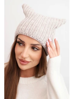 Fleecová čepice Marta K231 ecru