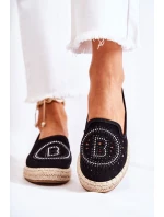 Prolamované Nazouvací dámské espadrilky Černá model 21588563 - S.Barski
