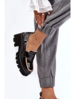 Kožené dámské mokasíny D&A model 21636756 černé - S.Barski