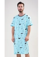 Pánská noční košile s krátkým rukávem model 17843969 - Vienetta MAN Pánská noční košile s krátkým rukávem model 17843969 - Vienetta MAN