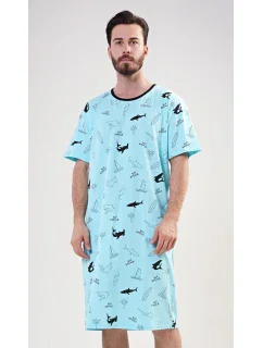 Pánská noční košile s krátkým rukávem model 17843969 - Vienetta MAN