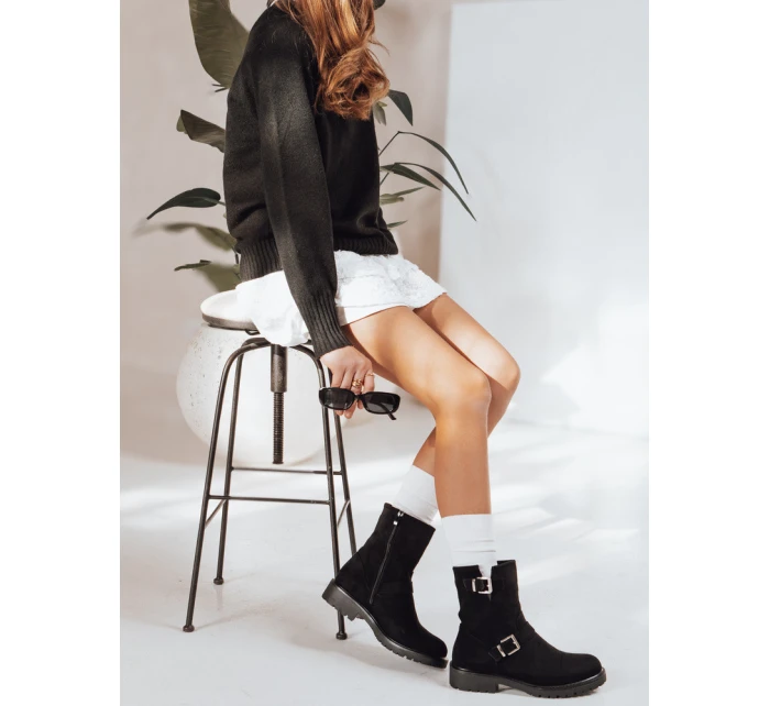 Dámske čierne topánky FashionStreet ZY1218