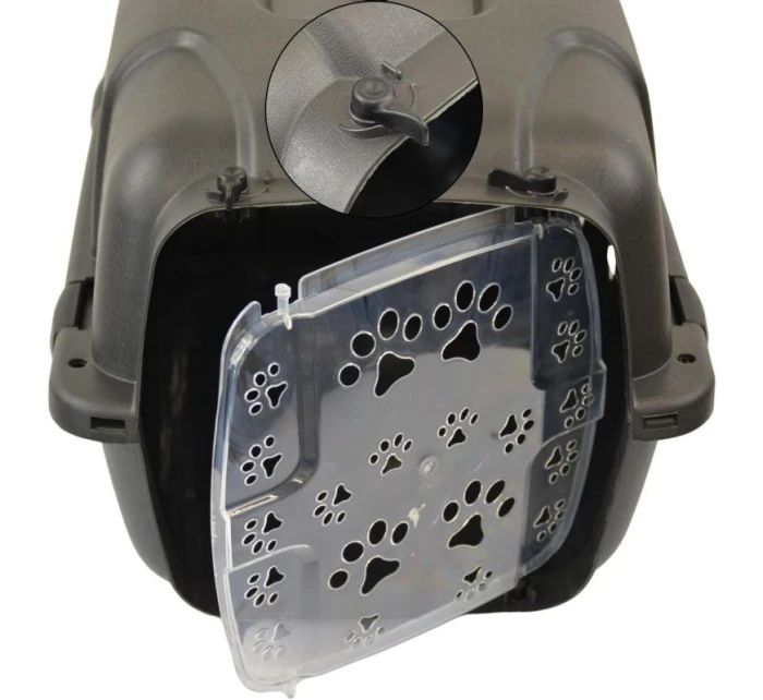 48X32X30CM PREPRAVKA PRE DOMÁCE ZVIERATÁ - ČIERNA