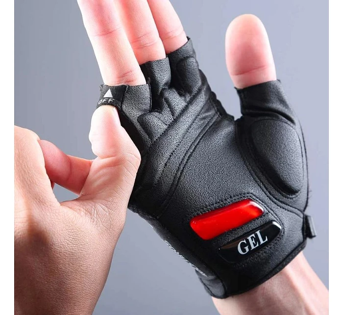 Cyklistické rukavice Rockbros S143-BK XXL s gélovými vankúšikmi - čierne