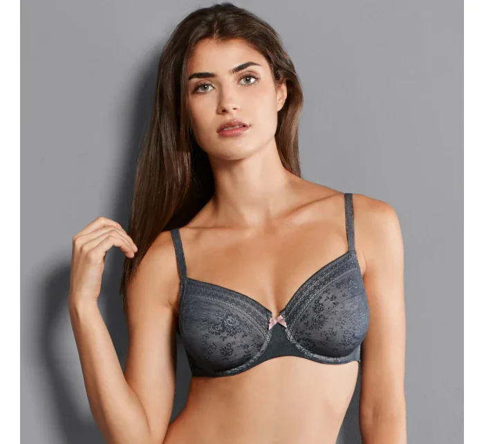 Fleur podprsenka s kosticí model 10628710 antracit - RosaFaia