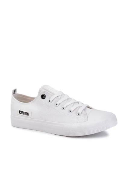 Pánské tenisky z materiálu Big Star Bílé model 21594567 - Big Star Shoes