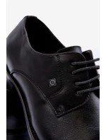 Męskie Eleganckie Półbuty Czarne Jenavee