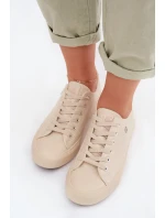 Dámske tenisky z eko kože Big Star TT274019 Beige