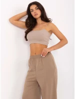 Spodnie IT SP model 21389022 ciemny bezowy - FPrice Spodnie IT SP model 21389022 ciemny bezowy - FPrice