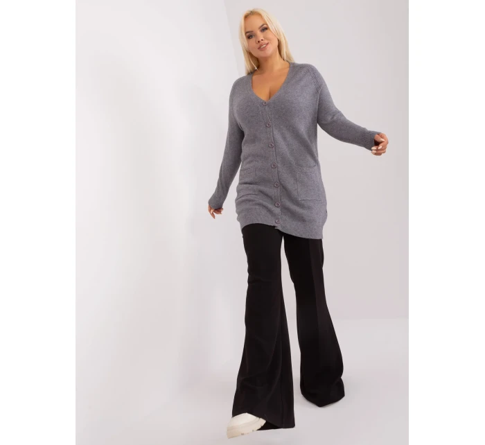 PM SW PM731 Sveter.34P tmavo šedá