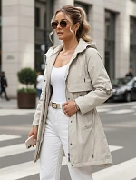 Dámska prechodná béžová bunda FashionStreet TY5553