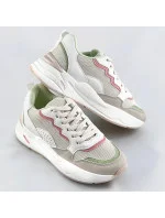 Béžové dámske tenisky adidasky s vyššou podrážkou (BS-05)