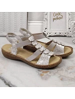 Dámske pohodlné sandále Rieker 62850-90 Dámske pohodlné sandále Rieker 62850-90