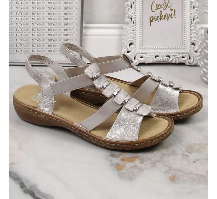 Dámske pohodlné sandále Rieker 62850-90 Dámske pohodlné sandále Rieker 62850-90