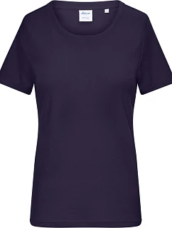 Dámské bio tričko s jemným žebrováním 02. deep purple model 22445942 - Daiber