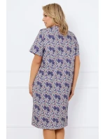 Talianska móda Bonaria cr. r. farba:print/jeans Talianska móda Bonaria cr. r. farba:print/jeans