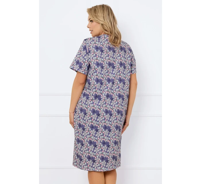 Talianska móda Bonaria cr. r. farba:print/jeans Talianska móda Bonaria cr. r. farba:print/jeans