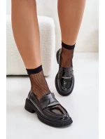 Lakované Dámské Mokasíny S Ozdobou Černé D&A model 21671794 - S.Barski