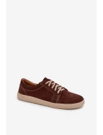 model 21712724 typu barefoot z přírodního semiše 314 čokoládové - Zazoo