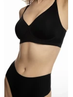 Jednoduchá košeľová podprsenka Čierna - Julimex