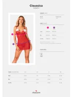 Vánoční kostým model 17786388 babydoll - Obsessive