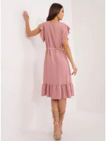 Dámské šaty DHJ SK model 20973256 Pudr růžová - Rue Paris Dámské šaty DHJ SK model 20973256 Pudr růžová - Rue Paris