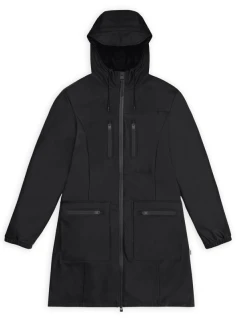 Dámska bunda Rains mackintosh CARGO CURVE JACKET W3 12050 01 BLACK
