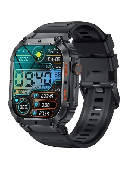 VELTORI VT200-1 Smartwatch Čierny silikónový remienok VELTORI VT200-1 Smartwatch Čierny silikónový remienok