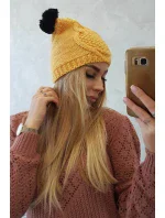 Fleecová čepice 2  žlutá model 18751405 - K-Fashion