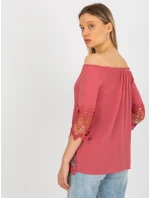 Dámska blúzka LK BZ 506188.32X tmavo ružová - FPrice