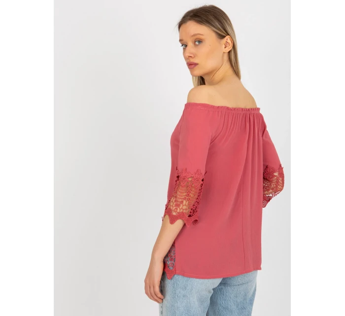 Dámska blúzka LK BZ 506188.32X tmavo ružová - FPrice