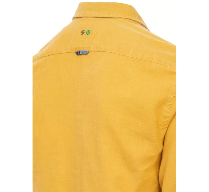 Pánská hořčicová košile Dstreet model 21967735 - FashionStreet