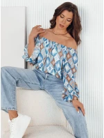 Dámská pruhovaná halenka blue Dstreet model 21974873 - FashionStreet Dámská pruhovaná halenka blue Dstreet model 21974873 - FashionStreet